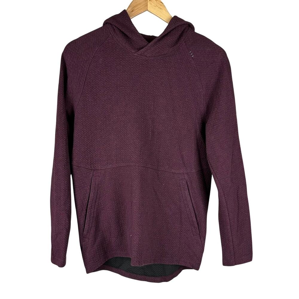 Lululemon At Ease Hoodie Heathered Cassis Men's Size X-Small Excellent Condition